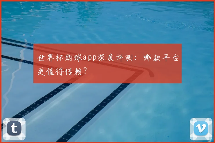 世界杯购球app深度评测：哪款平台更值得信赖？