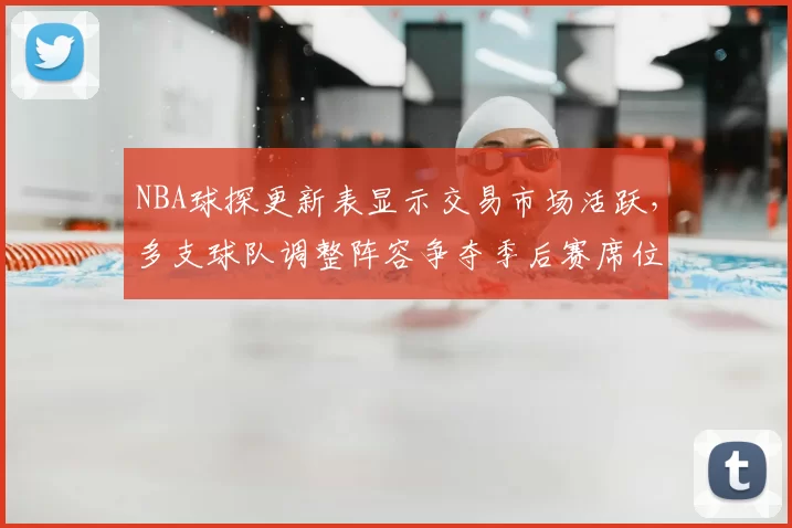 NBA球探更新表显示交易市场活跃，多支球队调整阵容争夺季后赛席位